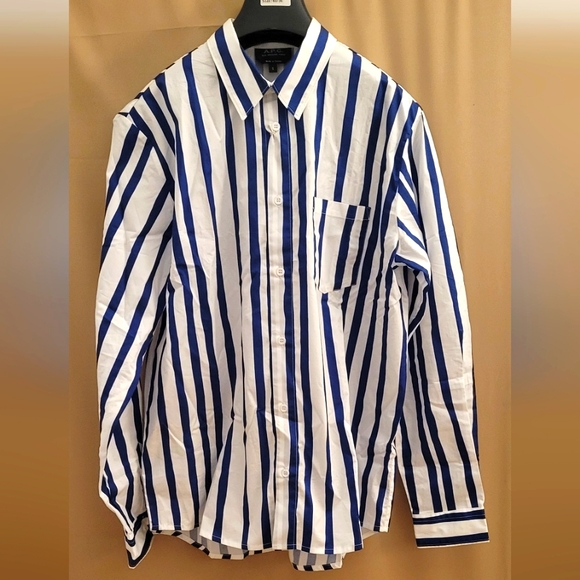 A.P.C. Other - A.P.C.-Blue & White Mathieu Shirt